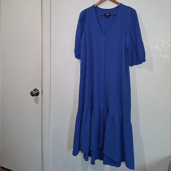 ANTHRO' MAEVE Blue Scarletta Dress - Picture 3 of 8